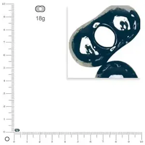 Rayher 14142572 Papillon de rocailles, 2 x 4 mm, Boîte 18 g, AnthraciteVendu parscrapmalin