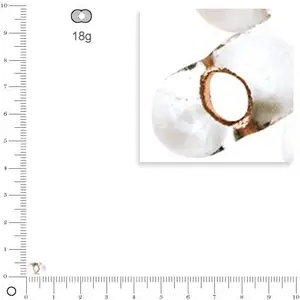 Rayher 14143640 papillon de rocailles, 3,2 x 6,5 mm, boîte 18 g, brill. cuivreVendu parscrapmalin