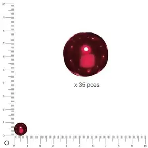 Comparateur de prix : Rayher 14403287 Renaissance Lot de 35 Perles de Cire en Verre Rouge 10 mm