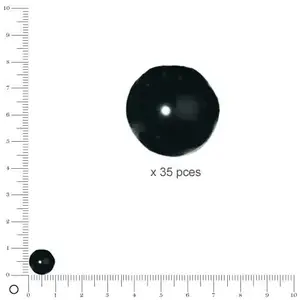 Comparateur de prix : Pracht Rayher Hobby 14403576 Renaissance Boîte de 35 Perles de Cire en Verre Noir Ø 10 mm