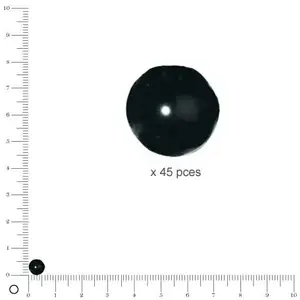 Pracht Perles Renaissance - Noir - Ø 6 mm x 45 pces