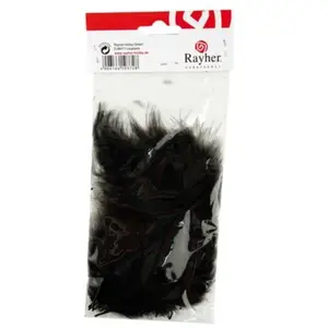 Comparateur de prix : Rayher Plumes - Noir - 10-15 cm - 15 pces