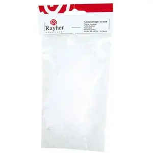 Comparateur de prix : Rayher Plumes - Blanc - 10-15 cm - 15 pces
