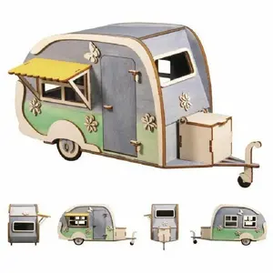 Comparateur de prix : Kit Caravane 3D en bois 'Rayher' 36x18x15 cm