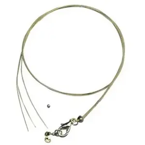Comparateur de prix : Rayher Collier or fil en de fer 0,4mmø, 50cm av carab.+perle à écraser, 2226606