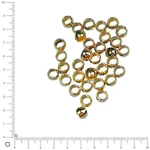 Rayher Perle à écraser - Ø 2 mm - Doré - lot de 35 pcesVendu parscrapmalin
