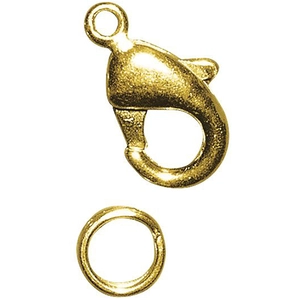 Comparateur de prix : Rayher Fermoir Mousqueton + Anneau Couleur Or 9.5 mm