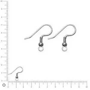 Rayher Crochets d'oreilles - 20 mm - Acier chirurgical x 3 paires pas cher