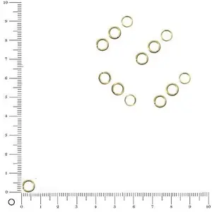 Comparateur de prix : Rayher Hobby 2224506 Lot de 25 Anneaux en Caoutchouc SB-Btl Doré 7 mm Ø 1 mm