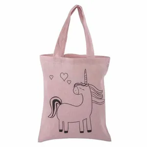 Comparateur de prix : PICWIC Tissu - Sac shopping - Rose licorne - 20x25 cm