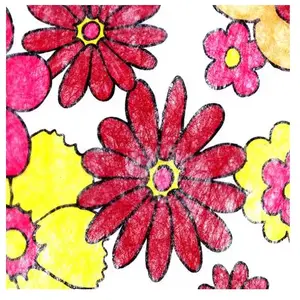 Rayher Fibre non tissé - Mer de fleurs - 30 cm de large pas cher