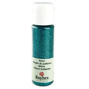 Rayher Hobby Poudre de paillettes - Bleu lagon - 20 ml