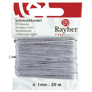 Rayher Cordon bijou - gris - 1 mm x 20 mVendu parscrapmalin