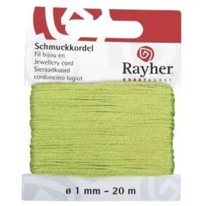 Rayher Cordon bijoux 1 mm Vert clair 20 m pas cher