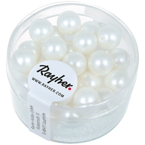 Comparateur de prix : Rayher Perle en verre dépoli Renaissance 8 mm Blanc neige 25 pcs