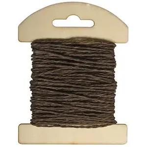 Comparateur de prix : Rayher 55352552 Papier Cordon, 1,2 mm ø, sur Carte en Bois, 10 m, Dunkelbrau