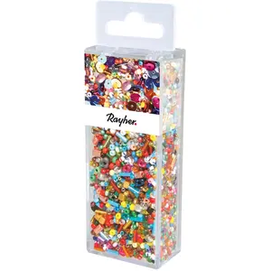 Comparateur de prix : Rayher Assortiment de perles en verre x 100 gr