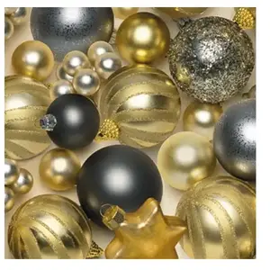Rayher Serviette - Boules de Noël dorées pas cher