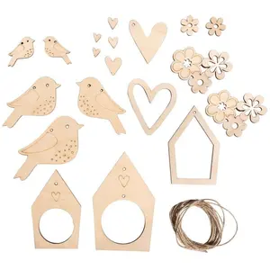 Rayher Guirlande en Bois OiseauVendu parscrapmalin