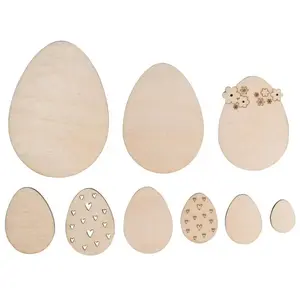 Rayher ufs de Pâques en Bois - 9 pcs pas cher