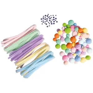 Rayher Assortiment Pompon Chenille et Yeux mobiles Pastel 125 pcsVendu paramazon