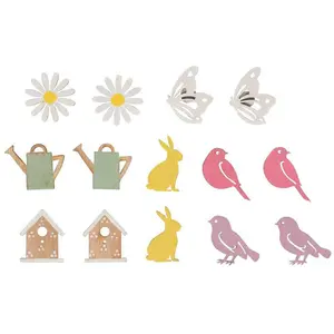 Comparateur de prix : Rayher Miniatures adhésives en Bois - Summer - 14 pcs