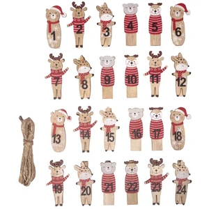 Rayher Chiffres sur pince pour Calendrier de l'Avent 5 cm Animaux d'hiverVendu paramazon