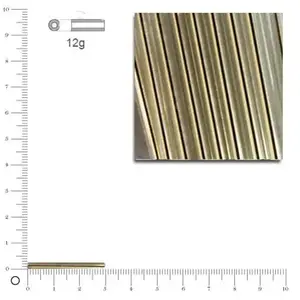 Rayher Rocailles tubes intérieur argenté - Couleur Argent - 30 mm x 12 g pas cher