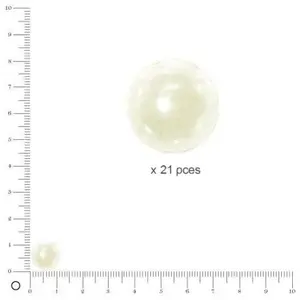 Comparateur de prix : Rayher Perles Renaissance - Blanc neige - Ø 12 mm x 21 pces