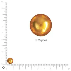 Comparateur de prix : Rayher Perles Renaissance - Jaune d'or - Ø 10 mm x 35 pces