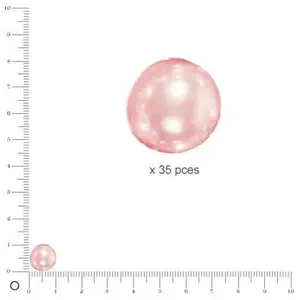 Comparateur de prix : Rayher Perles Renaissance - Rosé - Ø 10 mm x 35 pces