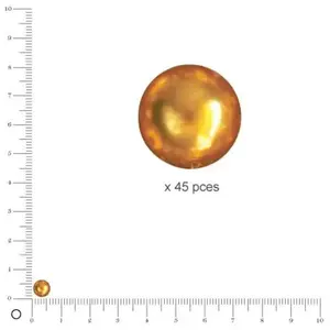 Comparateur de prix : Rayher Perles Renaissance - Jaune d'or - Ø 6 mm x 45 pces