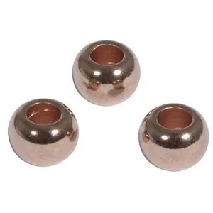 Comparateur de prix : Rayher Perle en métal ø 6 mm Trou 3 mm Couleur or rose 5 pcs