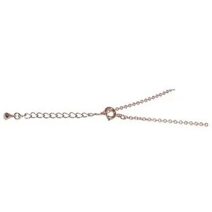 Rayher Chaîne à maillons avec fermoir ø 2 mm Couleur Or rose
