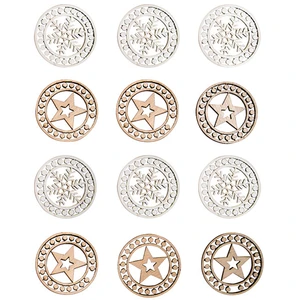 Rayher Miniature en bois Étoile + Flocon Ø 3.2 cm 12 pcs pas cher