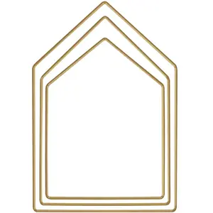 Rayher 3 Anneaux en métal maison doré - 20, 25 et 30 cm pas cher