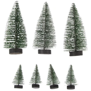 Comparateur de prix : Rayher Sapin enneigé artificiel déco, 5cm x4pcs/10cm x3pcs vert sapin, 66075444