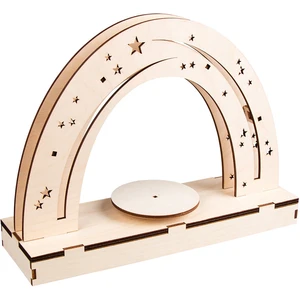 Rayher Kit Décor de Noël en bois et plateau tournant - Ciel étoilé - 30 x 9 x 23 cm pas cher