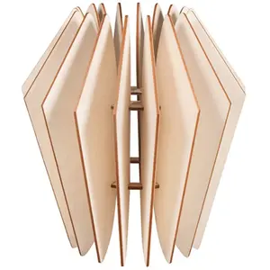 Rayher Kit abat jour lamelles en bois - modèle Copenhague - 22 x 23,5 cm pas cher