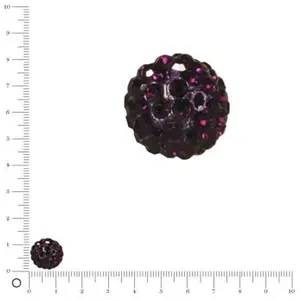 Rayher Perle Shamballa - Ø 12 mm - VioletVendu parscrapmalin