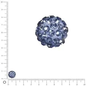 Rayher Perle Shamballa - Ø 10 mm - Bleu clairVendu parscrapmalin