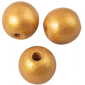 Rayher Boules en bois percées ø 10 mm 35 pcs Noir matVendu parscrapmalin