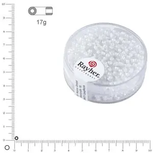 Comparateur de prix : Rayher 14312102 rocailles Arctique, Weber gelüstert, 2,6 mm à , boîte 17 g, weiß