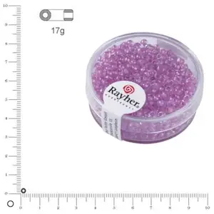 Rayher Perle Rocaille - Lilas tendre - Arktis - Lustrée-Ø2,6mm-17 g