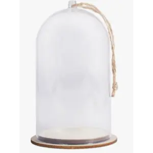 Cloche en plastique avec socle ø11cm x 19cm - rayher pas cher