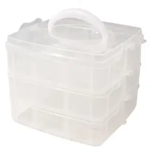 Comparateur de prix : Rayher Boîte de rangement avec poignée - 15,5 x 15,5 x 12,9 cm environ
