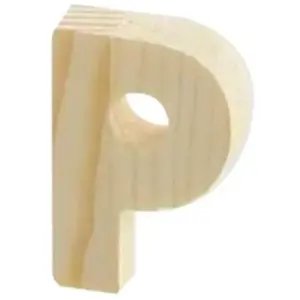 Rayher Hobby Support à décorer en bois - Lettre P - 5.1 x 3.4 cmVendu parscrapmalin