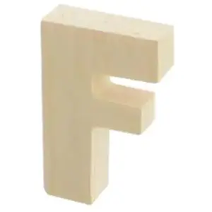 Rayher Hobby Support à décorer en bois - Lettre F - 5.1 x 3.3 cmVendu parscrapmalin