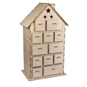 Comparateur de prix : Rayher Calendrier de l'avent maison à construire 25,5 x 17,5 cm