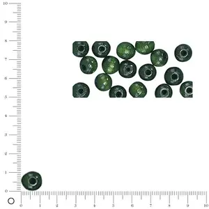 Comparateur de prix : Rayher Lot de 32 perles en bois FSC 100 % polies 12 mm de diamètre vert